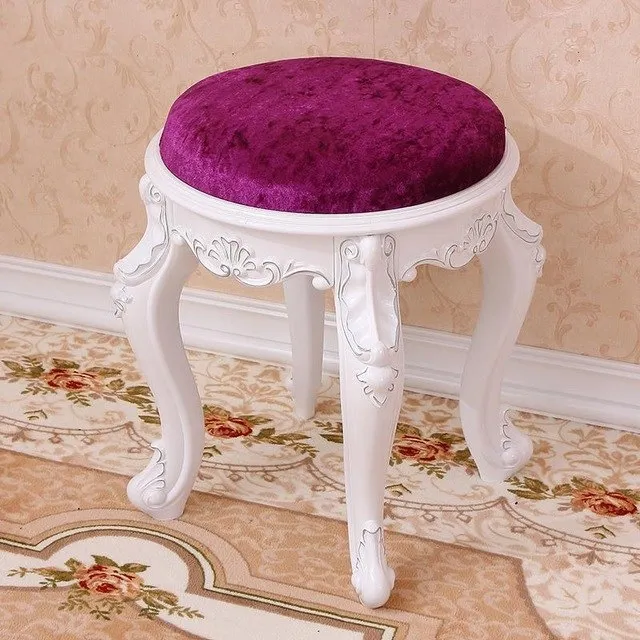 Fashion European Living Room Change Shoes Stool Dressing Stool Makeup Stool Chair Bedroom Wooden Bench 15%