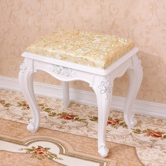 Fashion European Living Room Change Shoes Stool Dressing Stool Makeup Stool Chair Bedroom Wooden Bench 15%