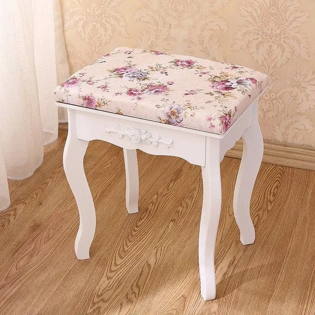 Fashion European Living Room Change Shoes Stool Dressing Stool Makeup Stool Chair Bedroom Wooden Bench 15%