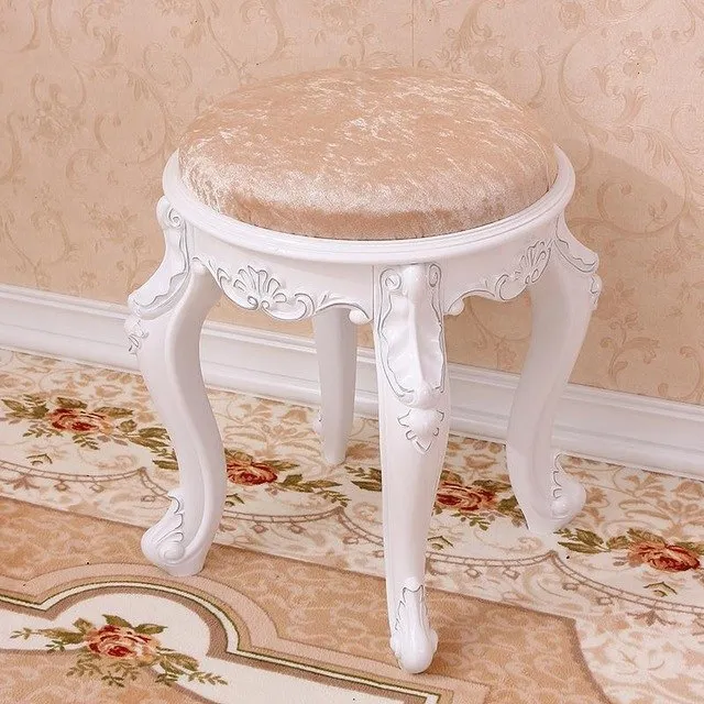 Fashion European Living Room Change Shoes Stool Dressing Stool Makeup Stool Chair Bedroom Wooden Bench 15%