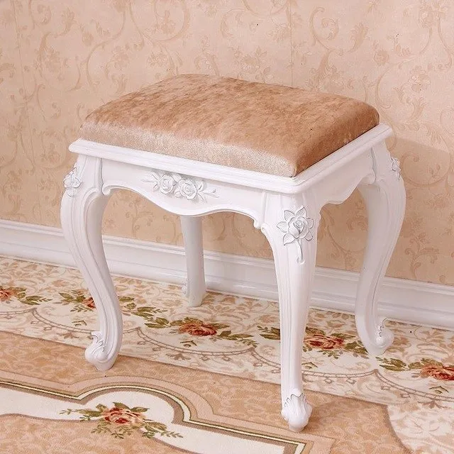 Fashion European Living Room Change Shoes Stool Dressing Stool Makeup Stool Chair Bedroom Wooden Bench 15%