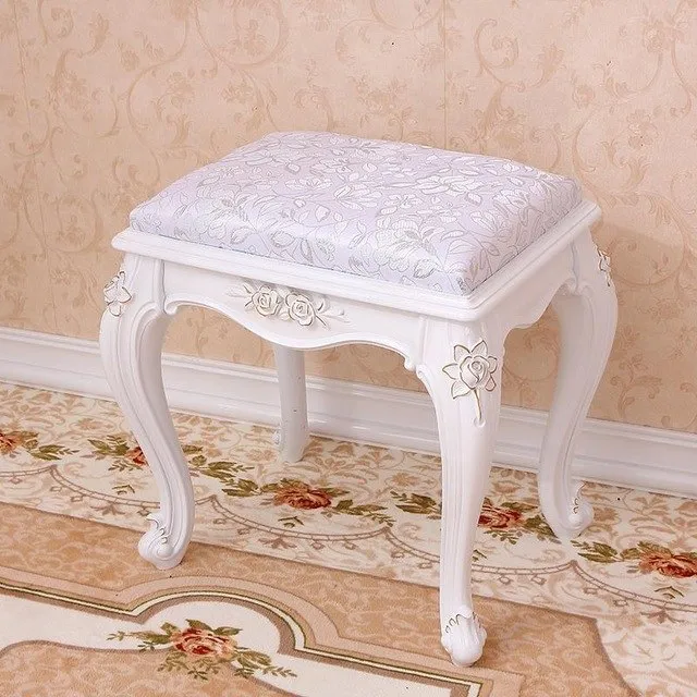 Fashion European Living Room Change Shoes Stool Dressing Stool Makeup Stool Chair Bedroom Wooden Bench 15%