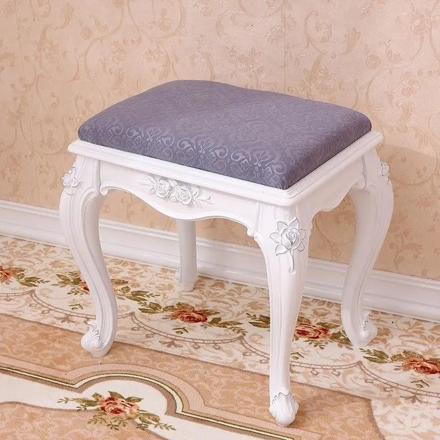 Fashion European Living Room Change Shoes Stool Dressing Stool Makeup Stool Chair Bedroom Wooden Bench 15%