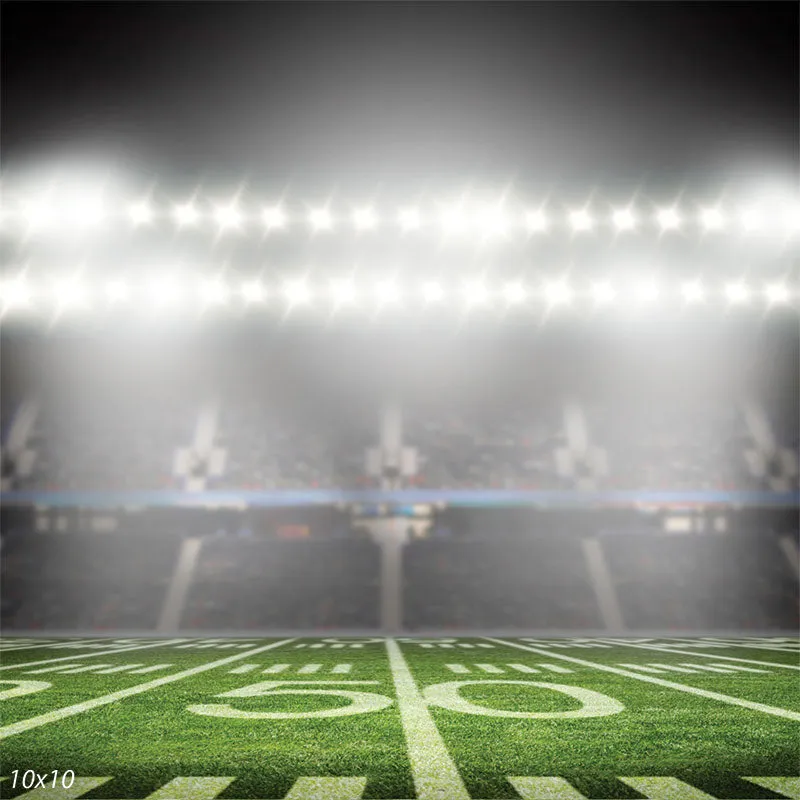 Football 50 Yard Line Photographer Background