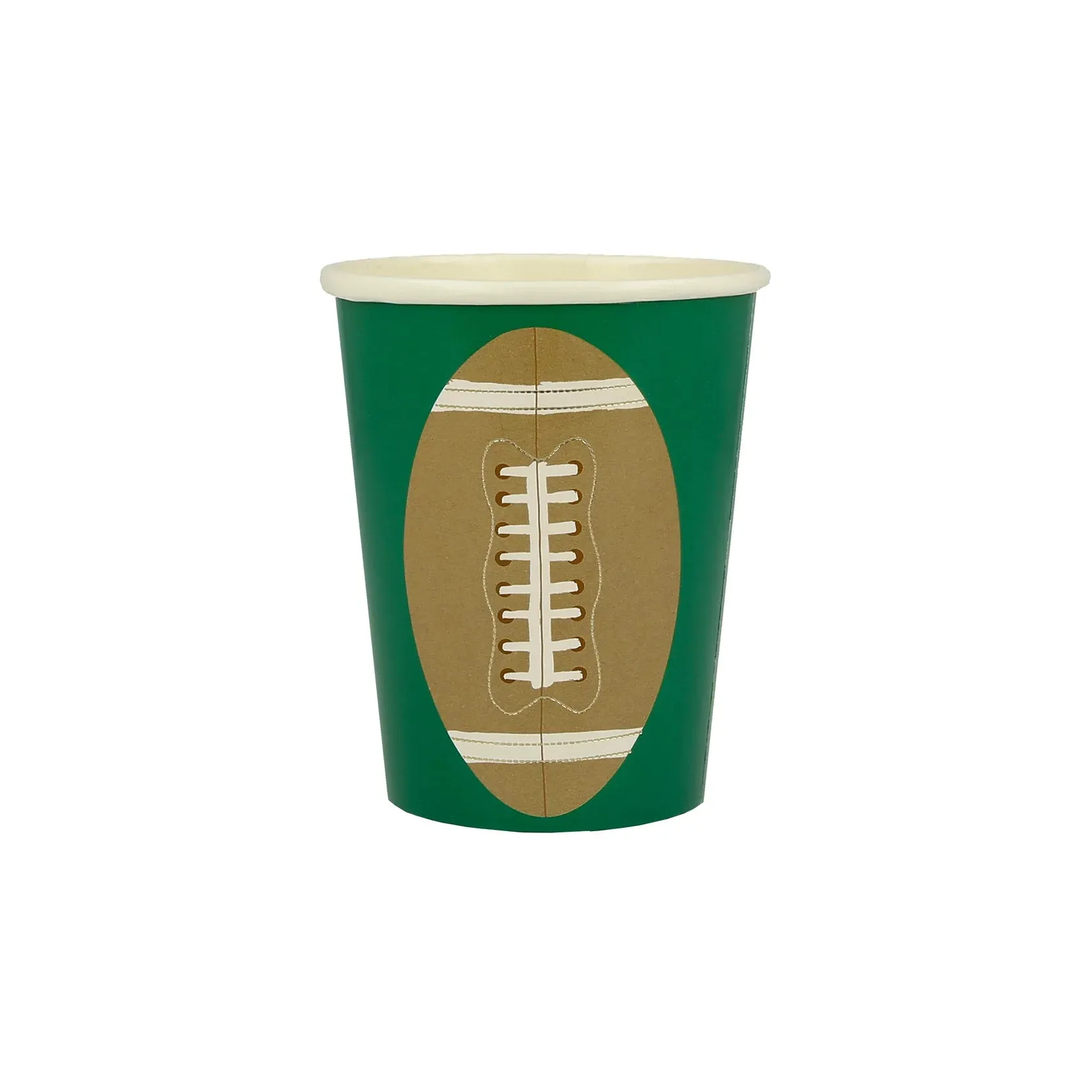 Football Cups, Set of 8 Football Cups by Meri Meri, Holds 9 Ounces