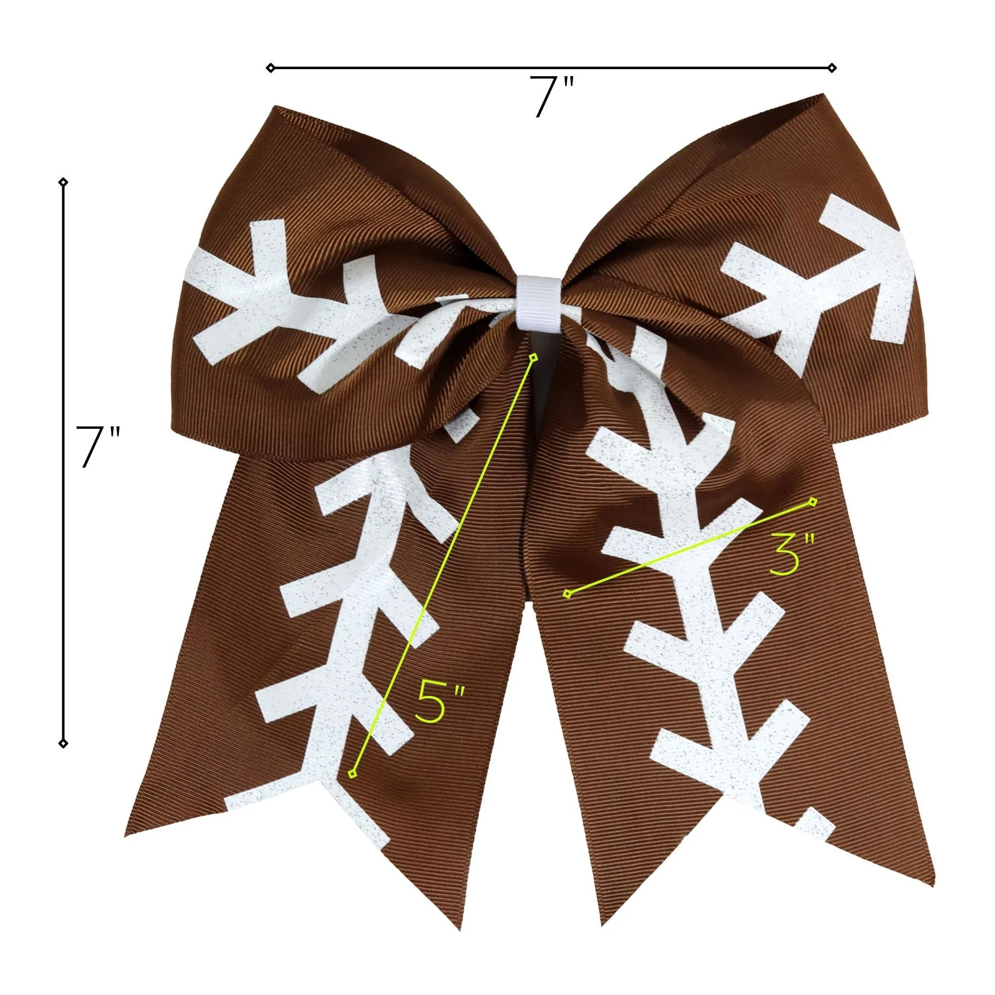 Football Sports Hair Bow