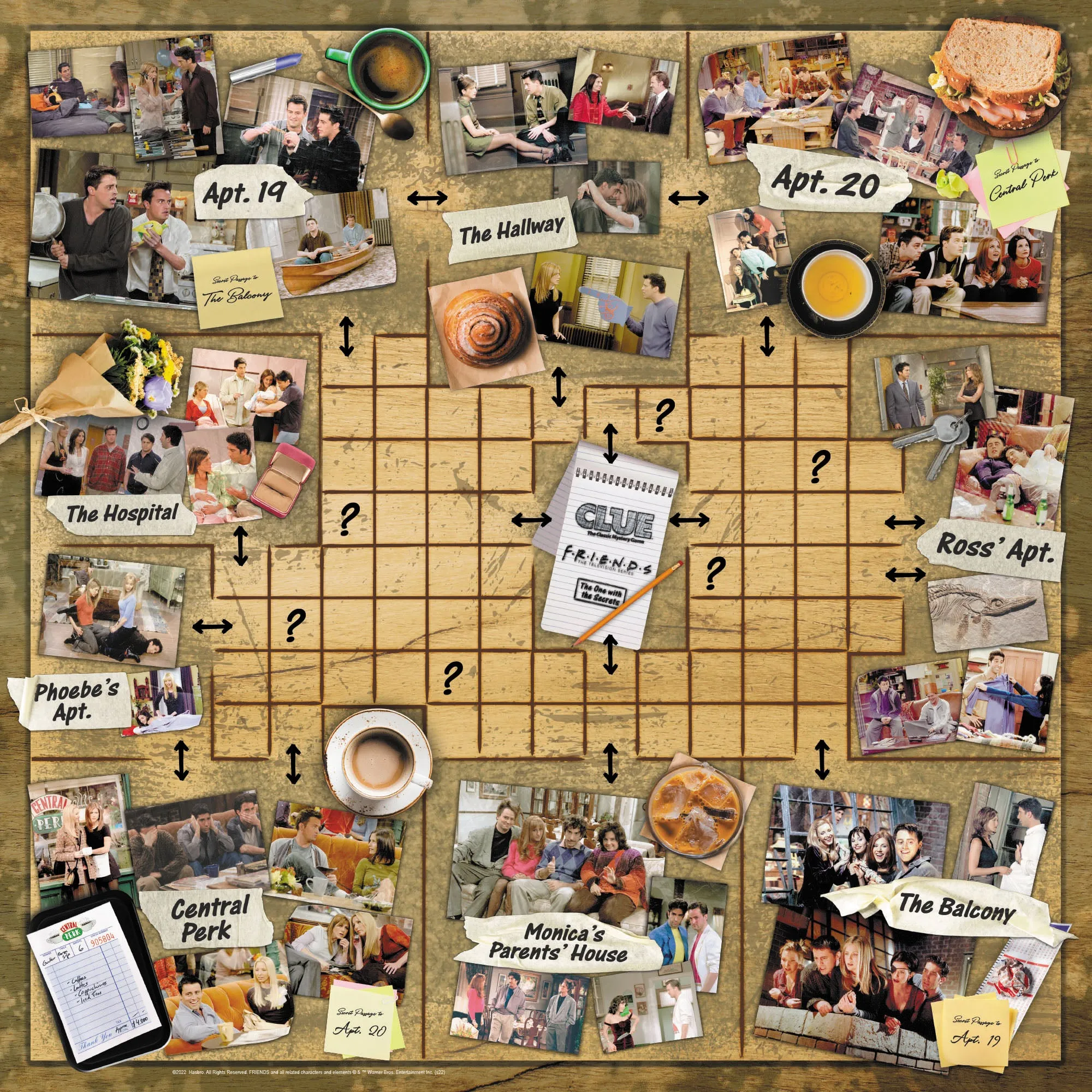 Friends Edition CLUE Board Game