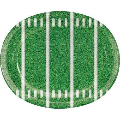 Game Time 10inch x 12inch Oval Platter 8 Ct