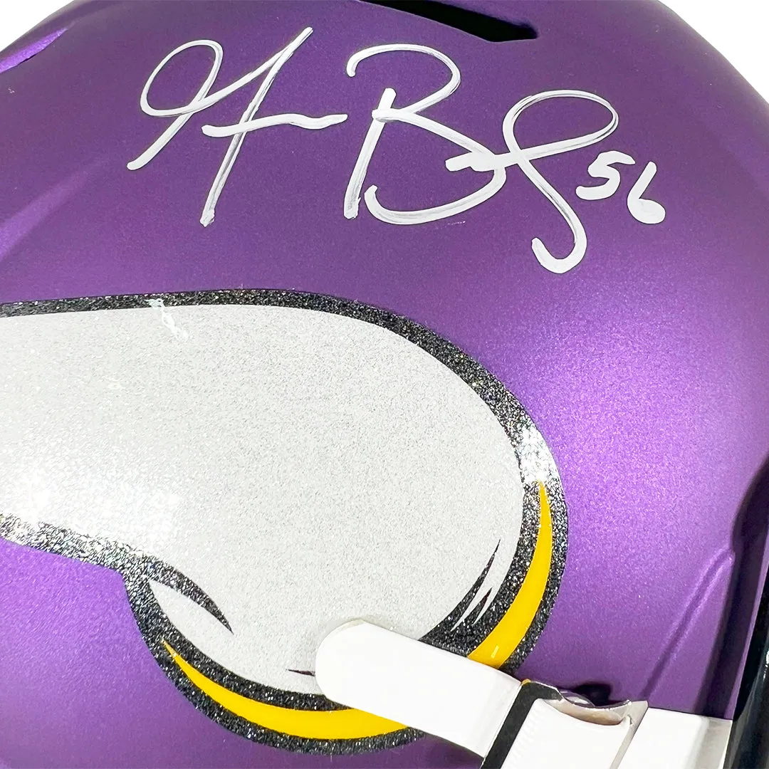 Garrett Bradbury Signed Minnesota Vikings Speed Full-Size Replica Football Helmet (JSA)