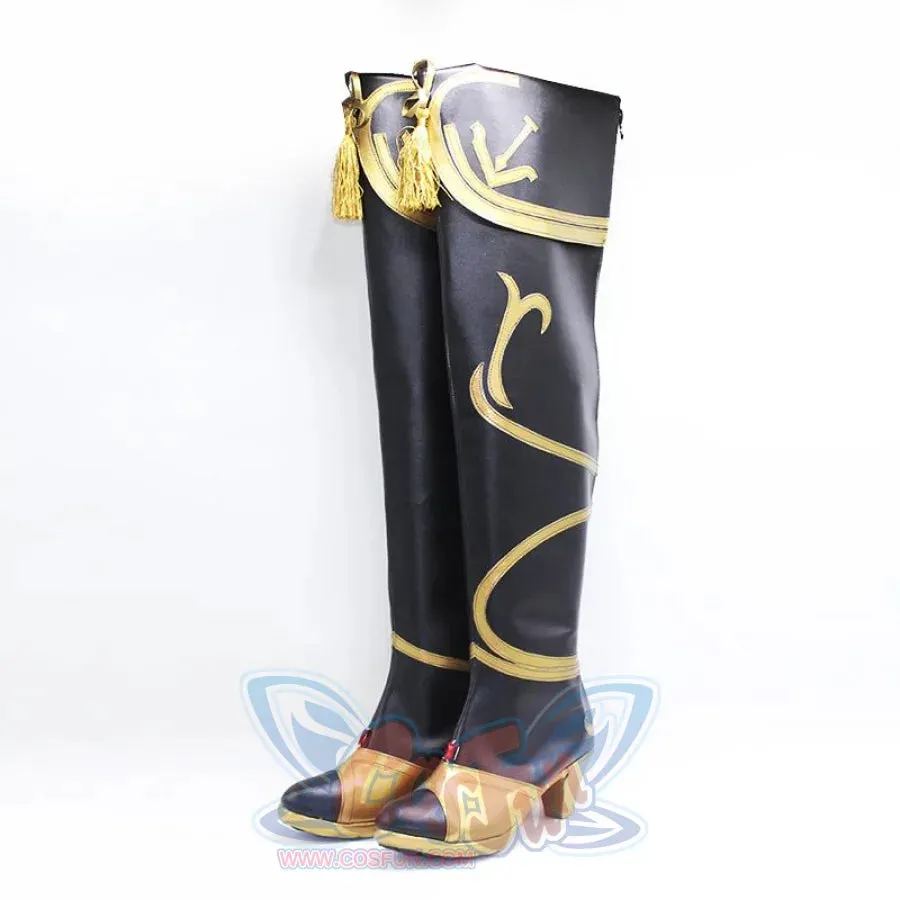 Genshin Impact Beidou Cosplay Shoes High-heeled Boots C00448