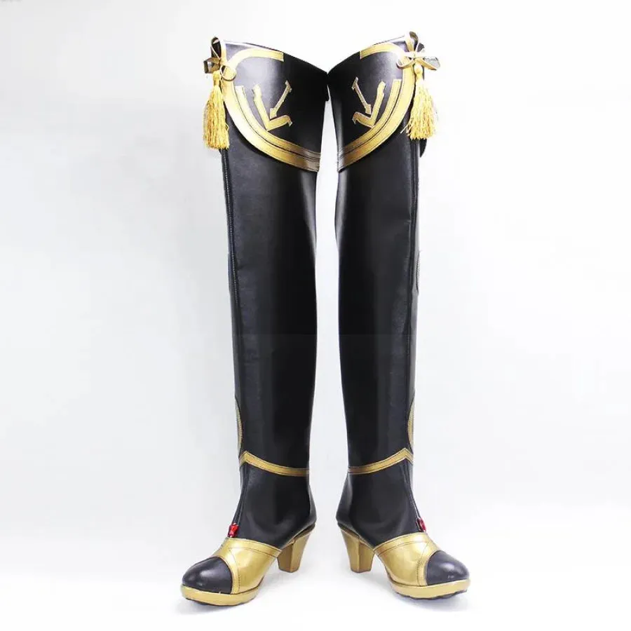 Genshin Impact Beidou Cosplay Shoes High-heeled Boots C00448