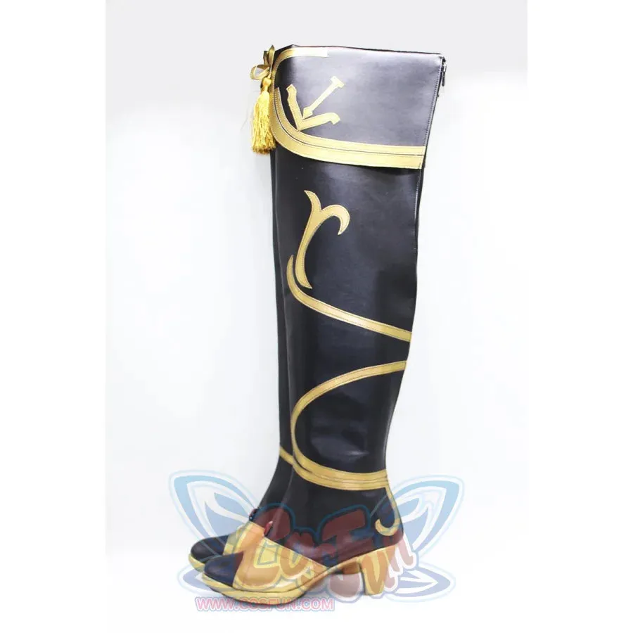 Genshin Impact Beidou Cosplay Shoes High-heeled Boots C00448