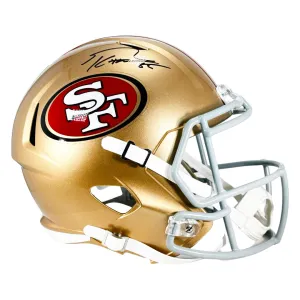 George Kittle Signed San Francisco 49ers Speed Full-Size Replica Football Helmet (Beckett)