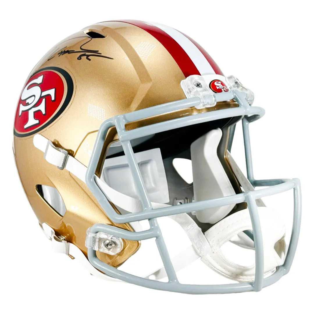 George Kittle Signed San Francisco 49ers Speed Full-Size Replica Football Helmet (Beckett)