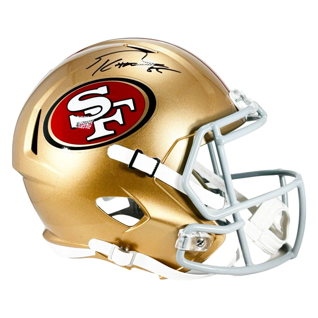 George Kittle Signed San Francisco 49ers Speed Full-Size Replica Football Helmet (Beckett)