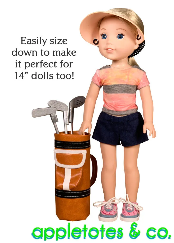 Golf Bag Sewing Pattern for 18 Inch Dolls