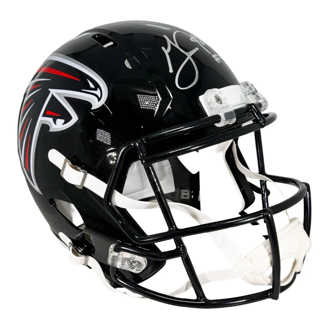 Grady Jarrett Signed Atlanta Falcons Speed Full-Size Replica Football Helmet (Beckett)