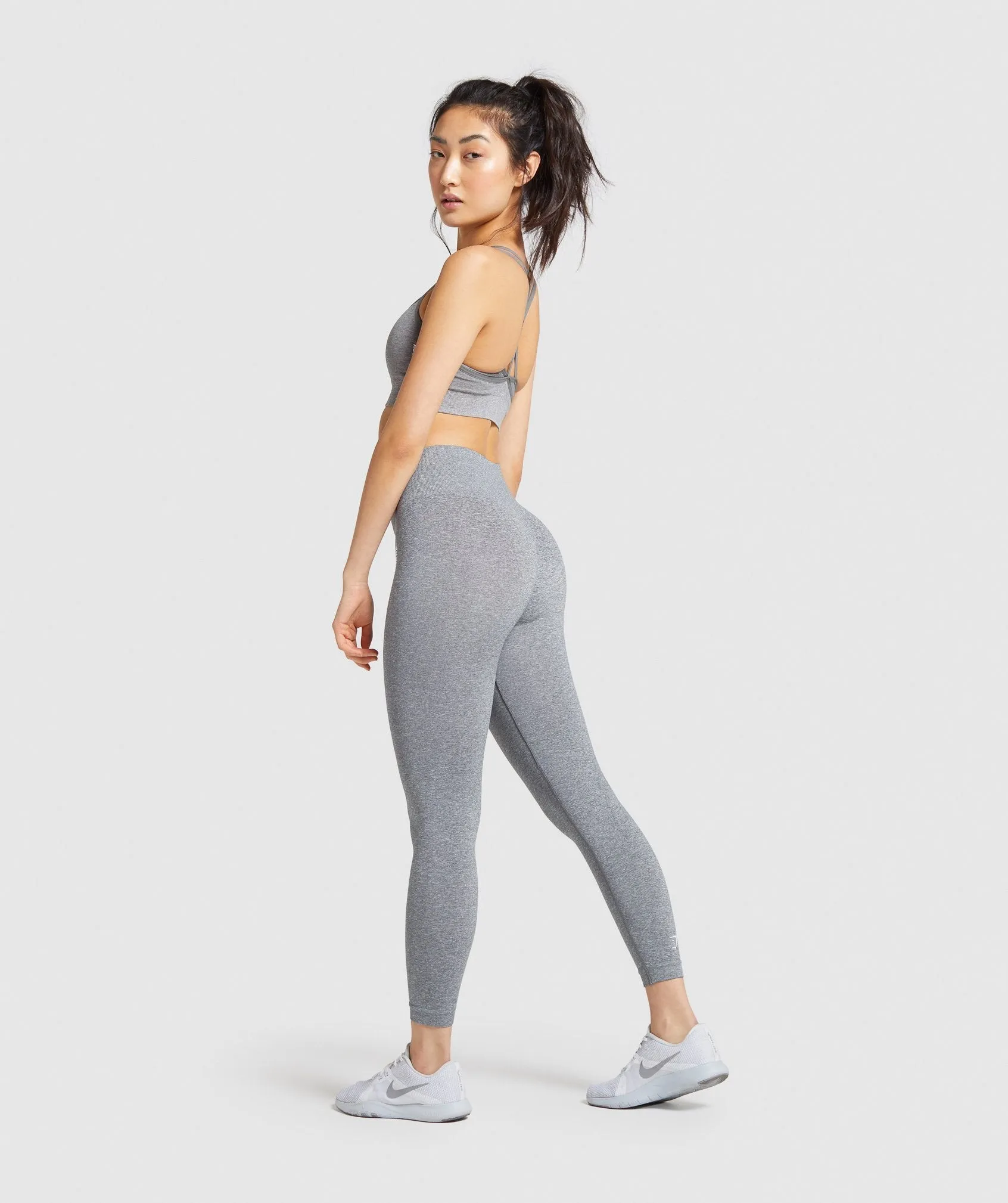 Gymshark Adapt Marl Seamless Sports Bra - Grey