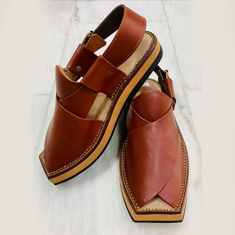 Handmade Traditional Brown Men's Leather Sandals