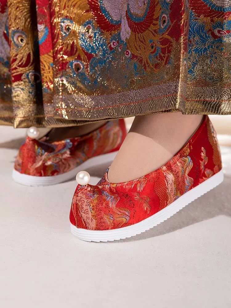 Hanfu Shoes: Painting of Mountains