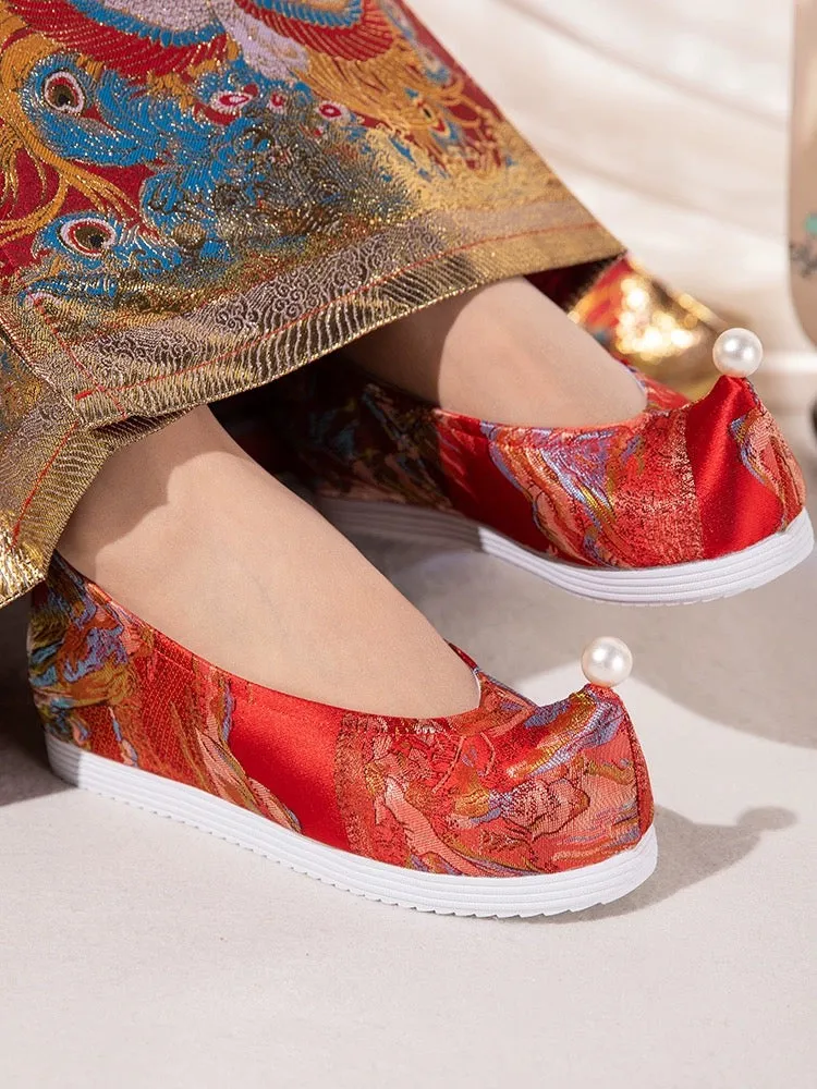 Hanfu Shoes: Painting of Mountains