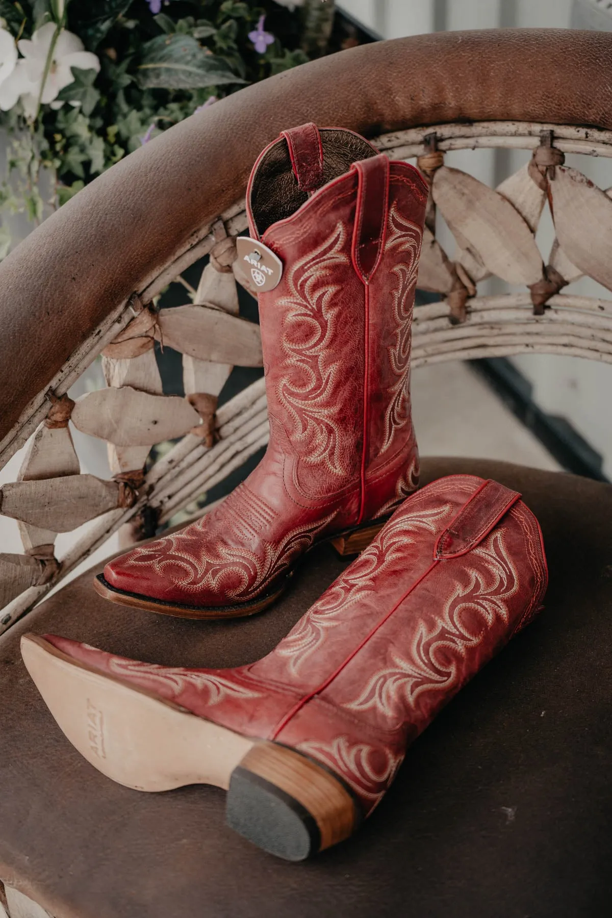 'Hazen' Red Ariat Boot 12" Shaft (6 - 11)