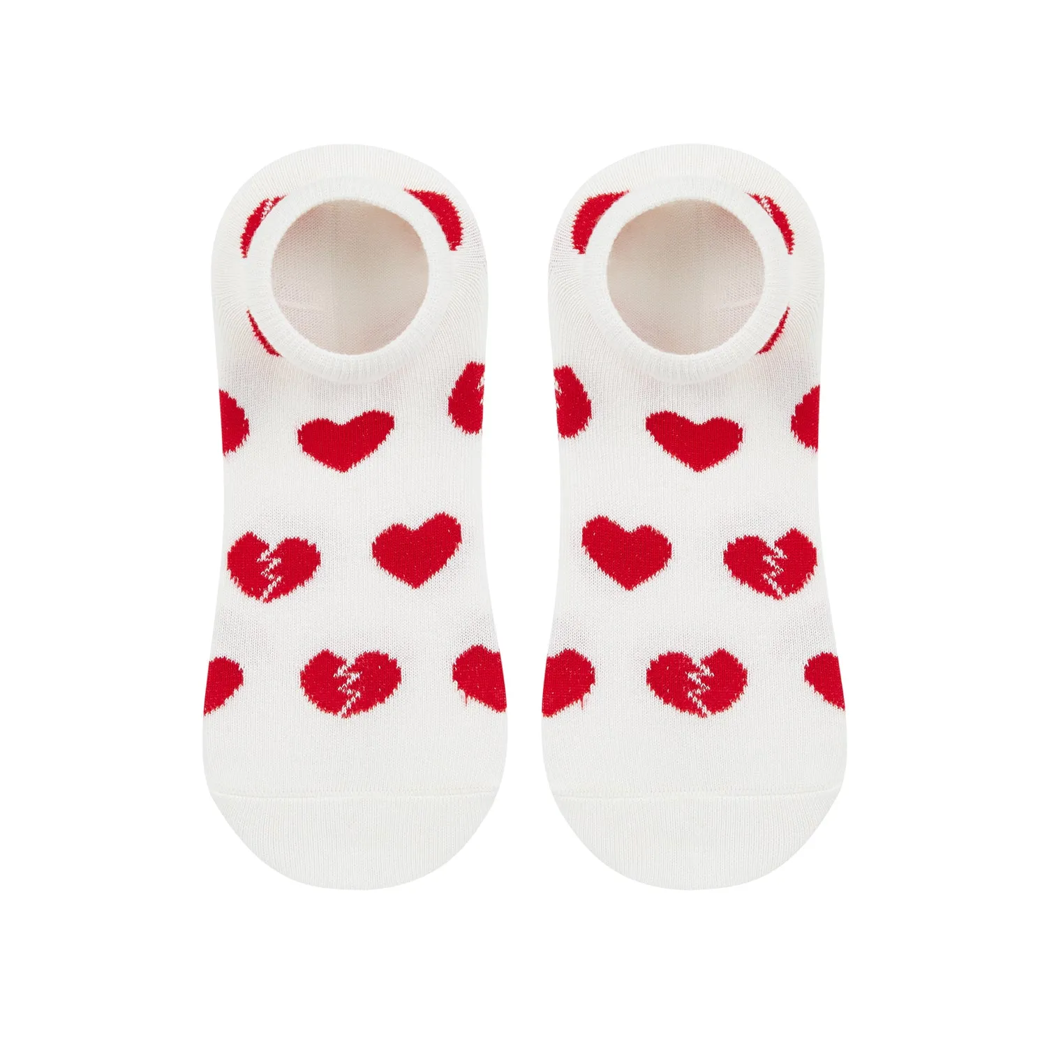 Heartbreak Printed Ankle Socks