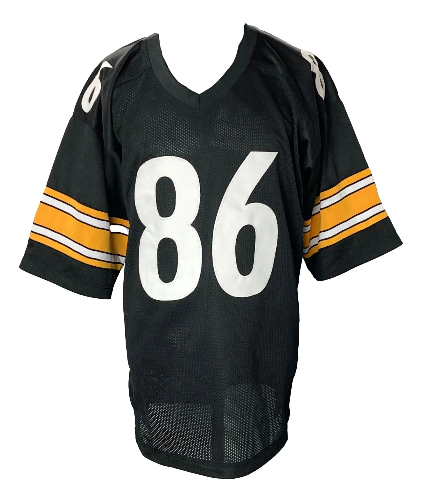 Hines Ward Pittsburgh Signed Black Football Jersey JSA ITP