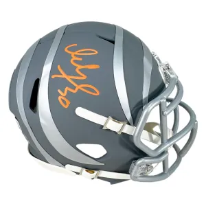 Ickey Woods Signed Cincinnati Bengals Slate Alternate Speed Mini Football Helmet (Beckett)