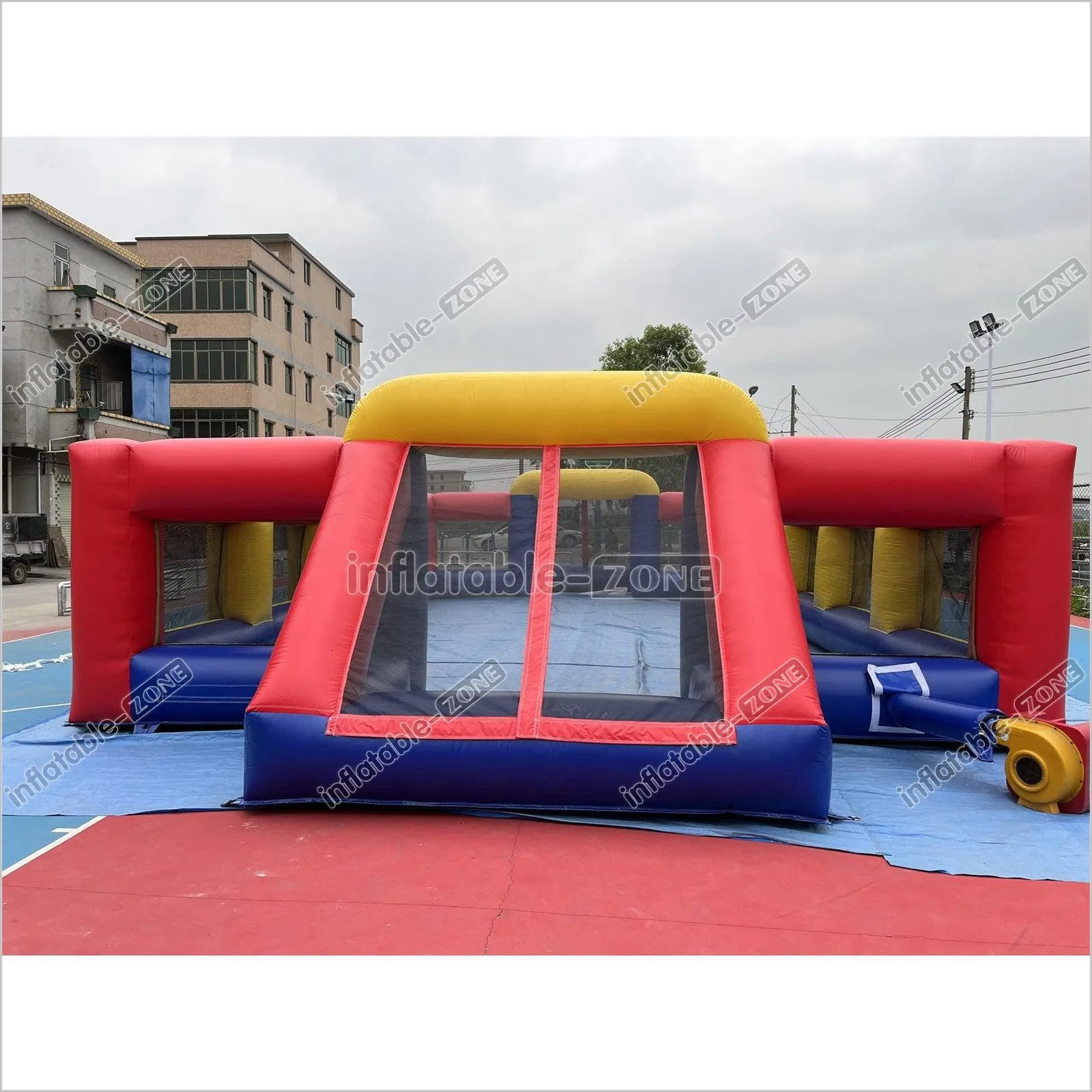 Inflatable Soccer Field Funny Blow Up Soccer Field Inflatable Football Arena Sports Game