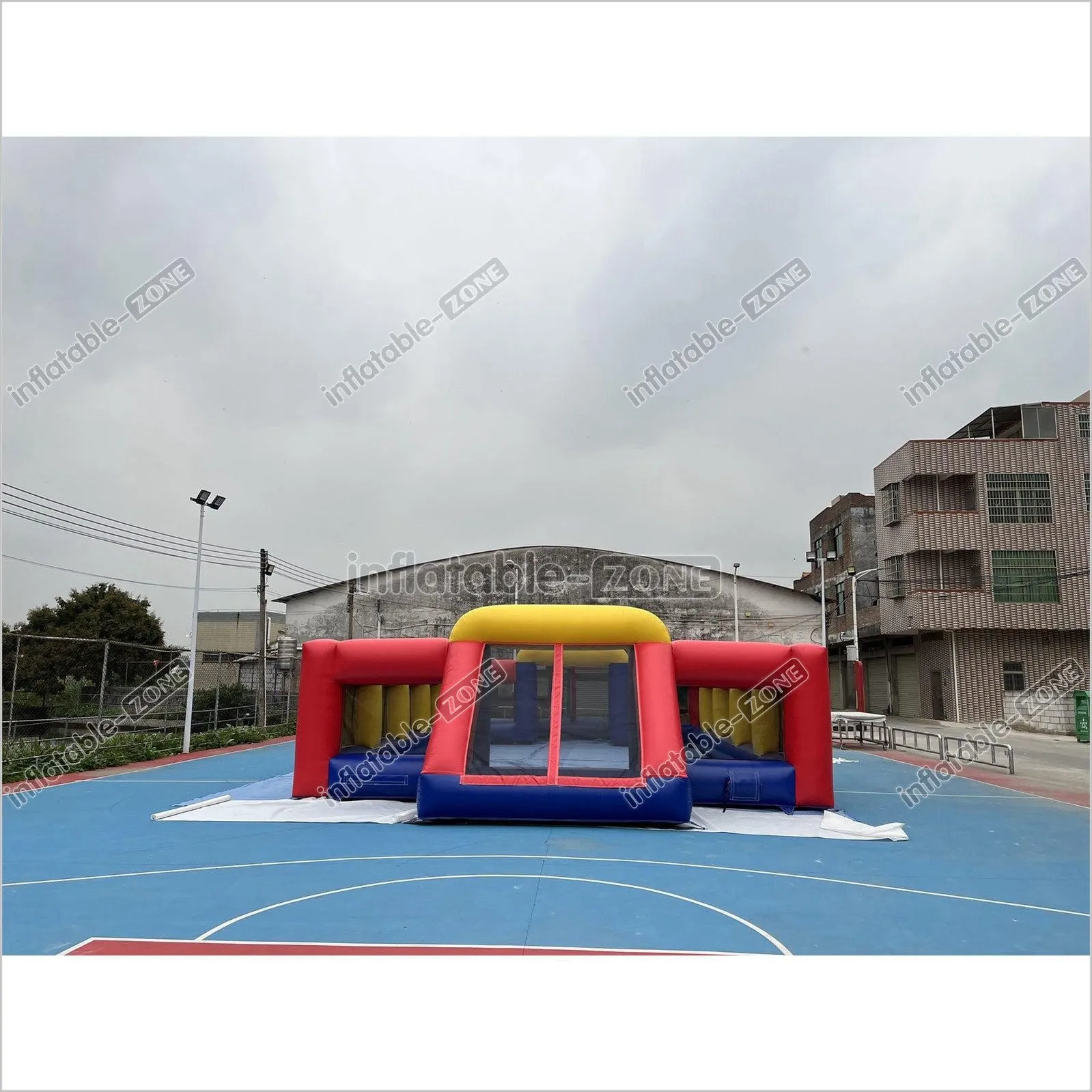 Inflatable Soccer Field Funny Blow Up Soccer Field Inflatable Football Arena Sports Game