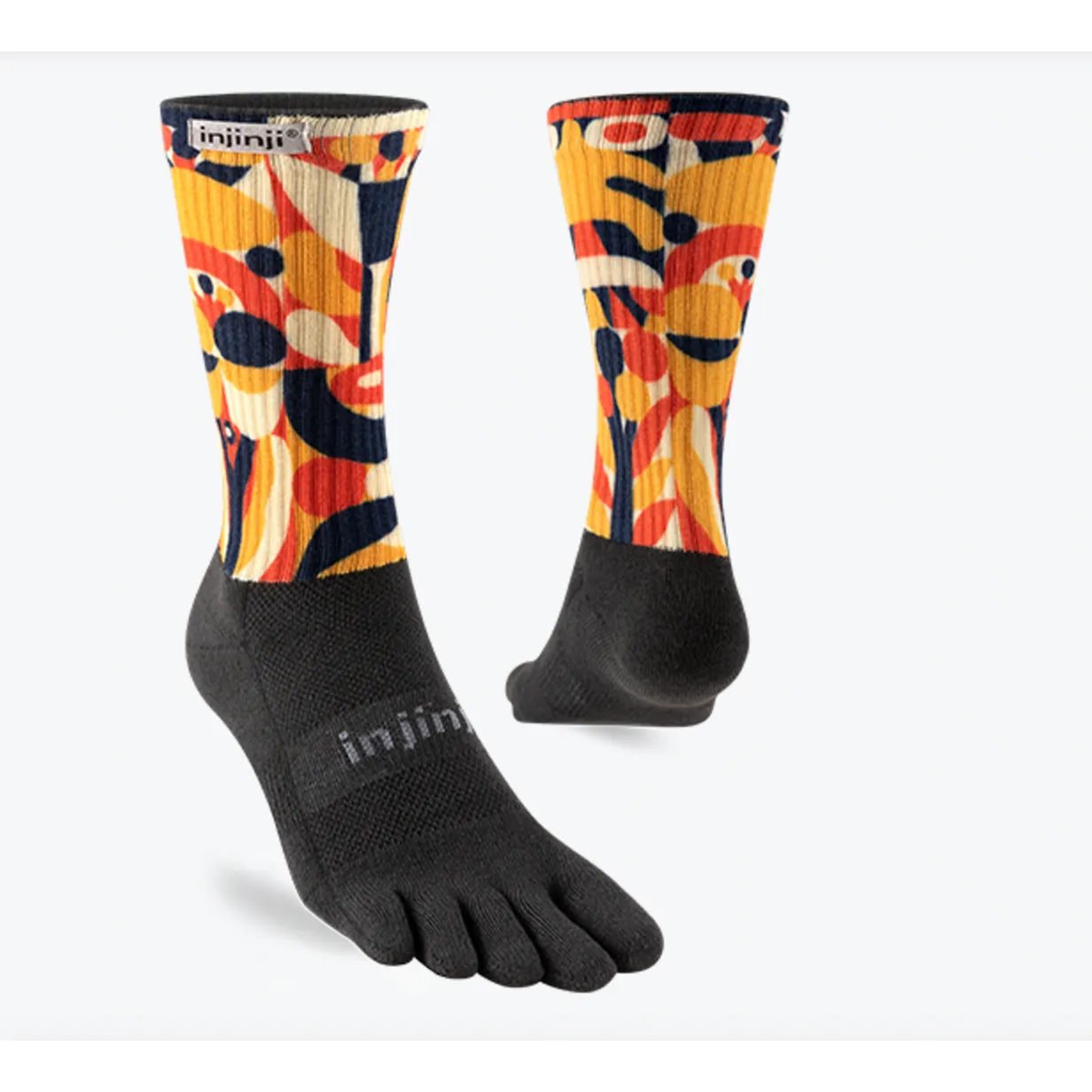 Injinji Trail Midweight Coolmax Crew Toe Socks