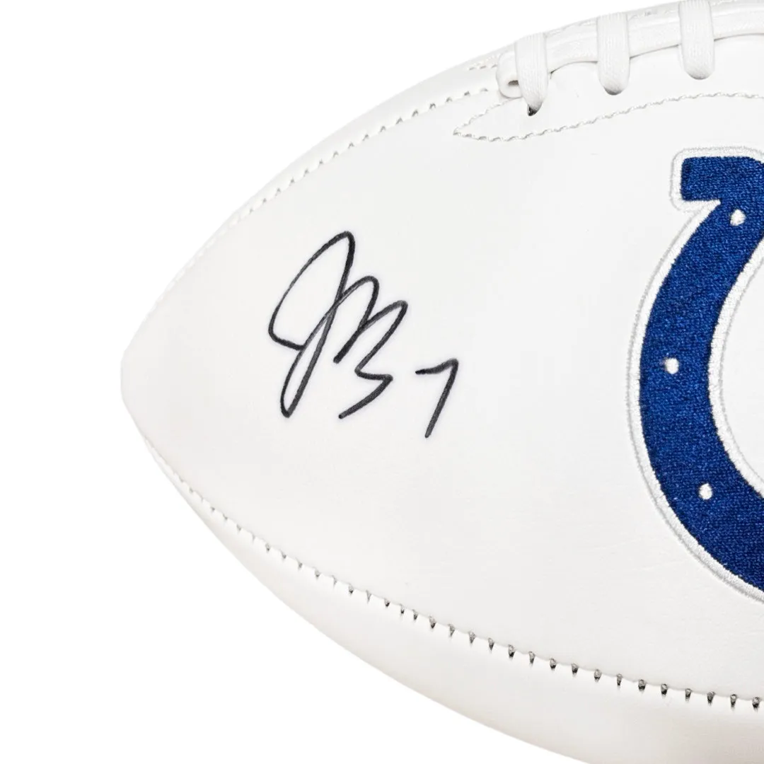 Jacoby Brissett Signed Indianapolis Colts Official NFL Team Logo Football (Beckett)