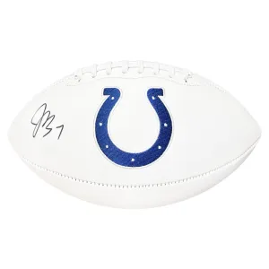 Jacoby Brissett Signed Indianapolis Colts Official NFL Team Logo Football (Beckett)