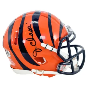 Ja'Marr Chase Signed Cincinnati Bengals Speed Mini Football Helmet (Beckett)