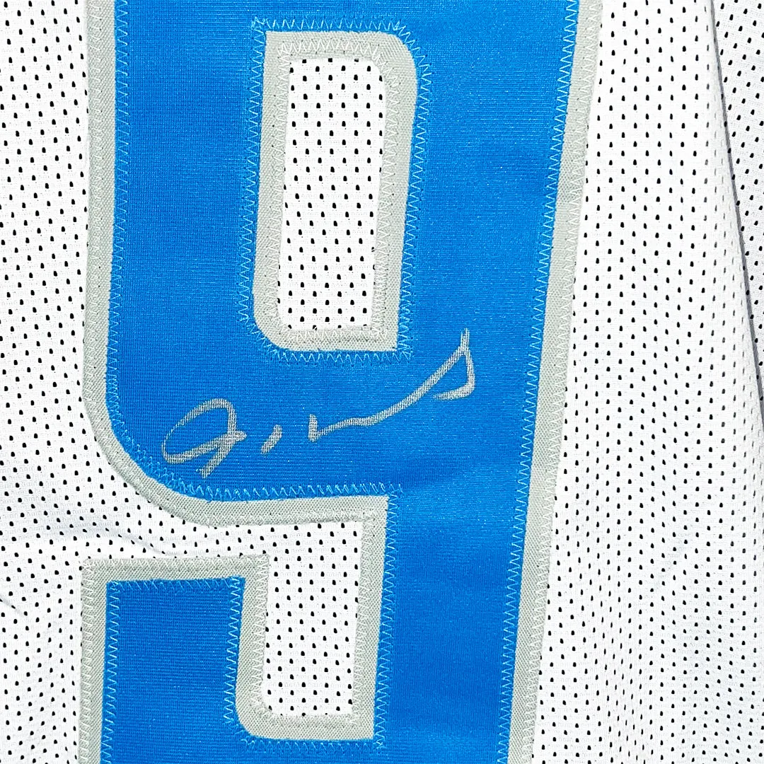 Jameson Williams Signed Detroit White Football Jersey (Beckett)