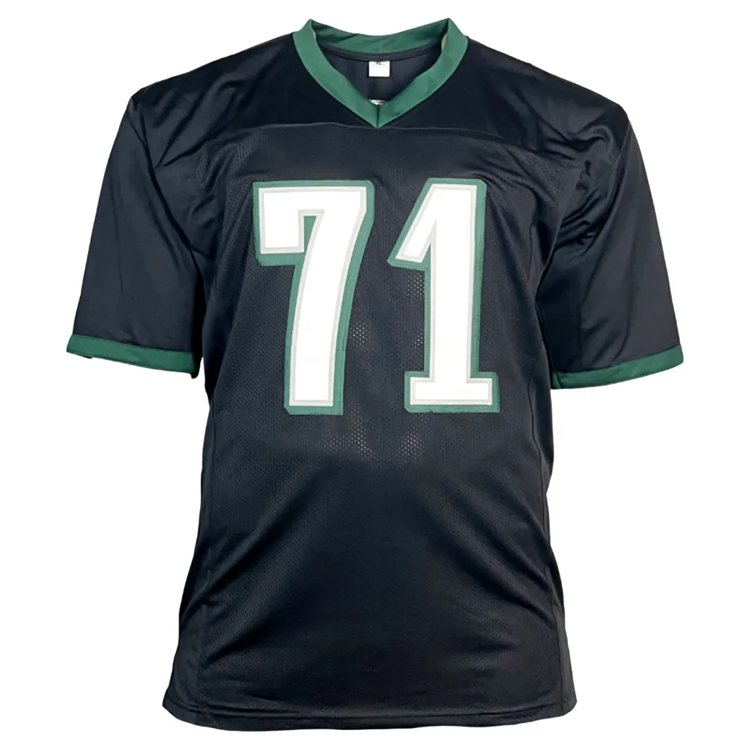 Jason Peters Signed Philadelphia Black Football Jersey (Beckett)