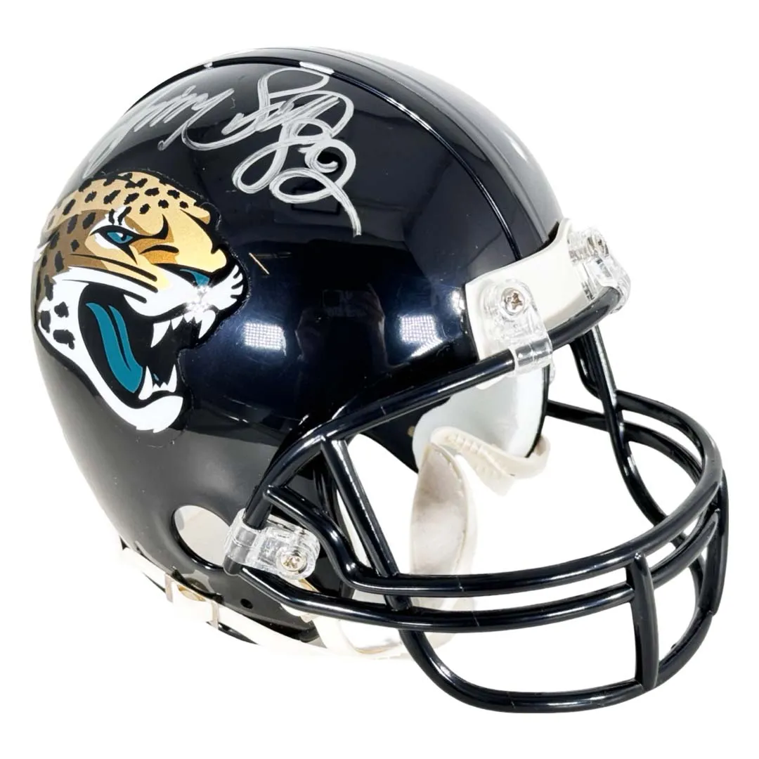 Jimmy Smith Signed Jacksonville Jaguars Mini Football Helmet (JSA)