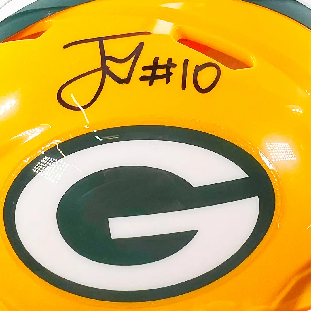 Jordan Love Signed Green Bay Packers Speed Mini Football Helmet (Beckett)