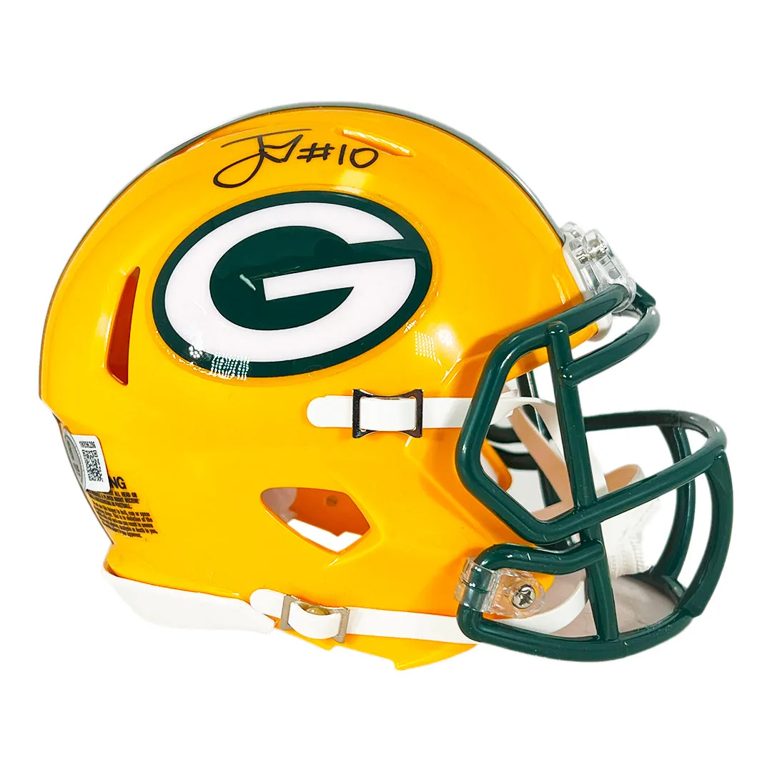 Jordan Love Signed Green Bay Packers Speed Mini Football Helmet (Beckett)