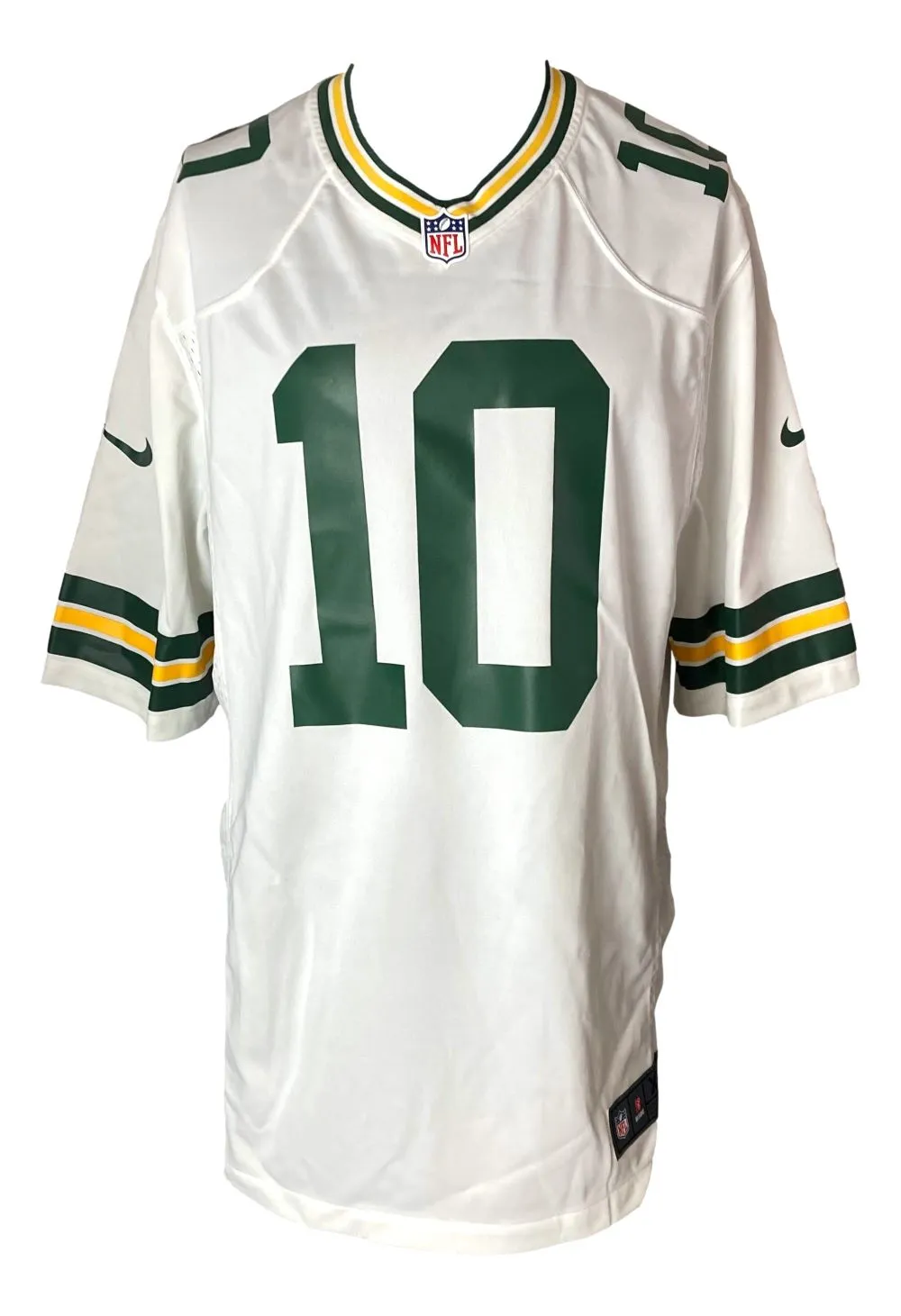 Jordan Love Signed Green Bay Packers White Nike Game Replica Jersey BAS ITP