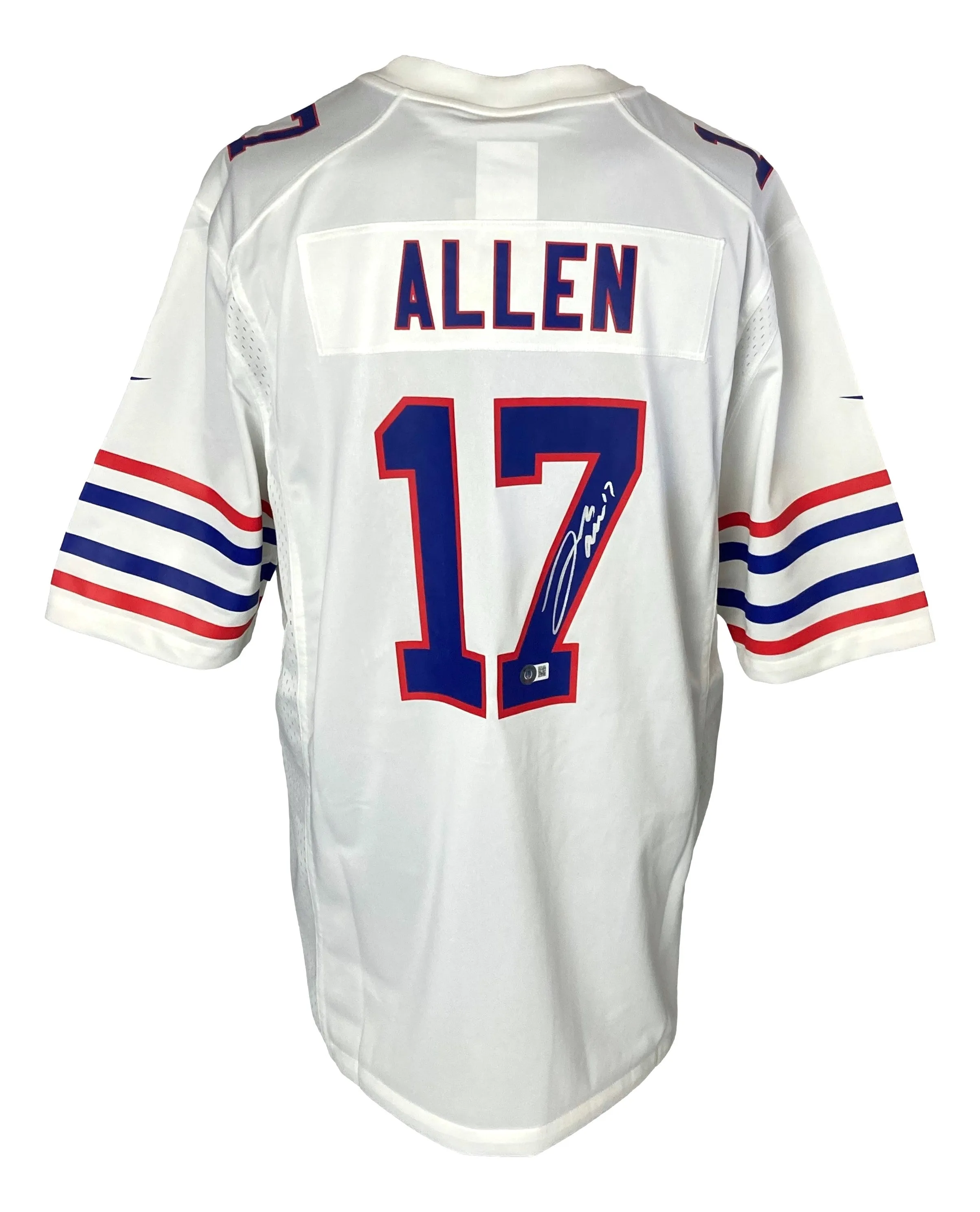 Josh Allen Signed Buffalo Bills White Nike Game Football Jersey BAS ITP