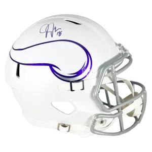 Justin Jefferson Signed Minnesota Vikings Alt 2024 Speed Full-Size Replica Football Helmet (Beckett)