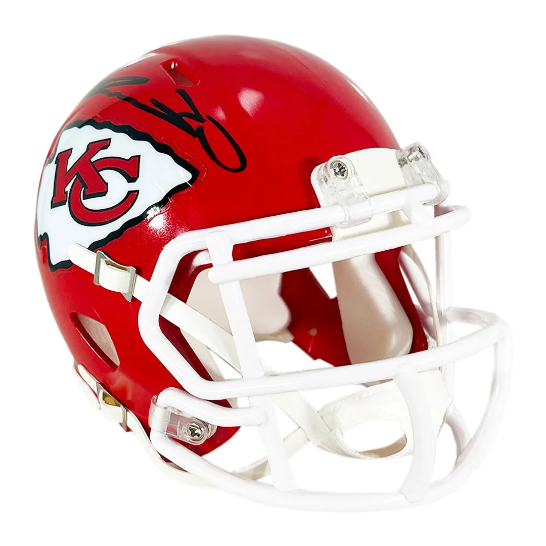 Justin Reid Signed Kansas City Chiefs Speed Mini Football Helmet (Beckett)