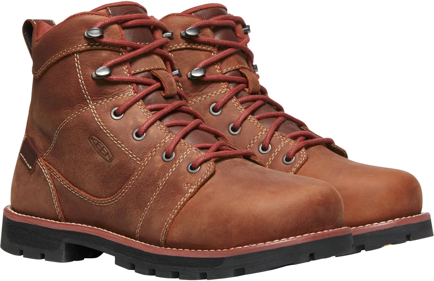 'Keen Utility' Women's 6" Seattle WP Safety Toe - Gingerbread / Black