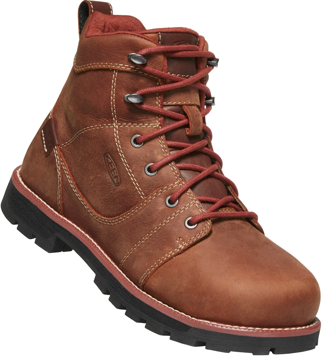 'Keen Utility' Women's 6" Seattle WP Safety Toe - Gingerbread / Black