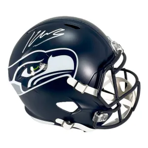 Kenneth Walker Signed Seattle Seahawks Full-Size Speed Replica Football Helmet (Beckett)