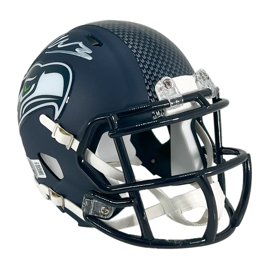 Kenneth Walker Signed Seattle Seahawks Speed Mini Football Helmet (Beckett)