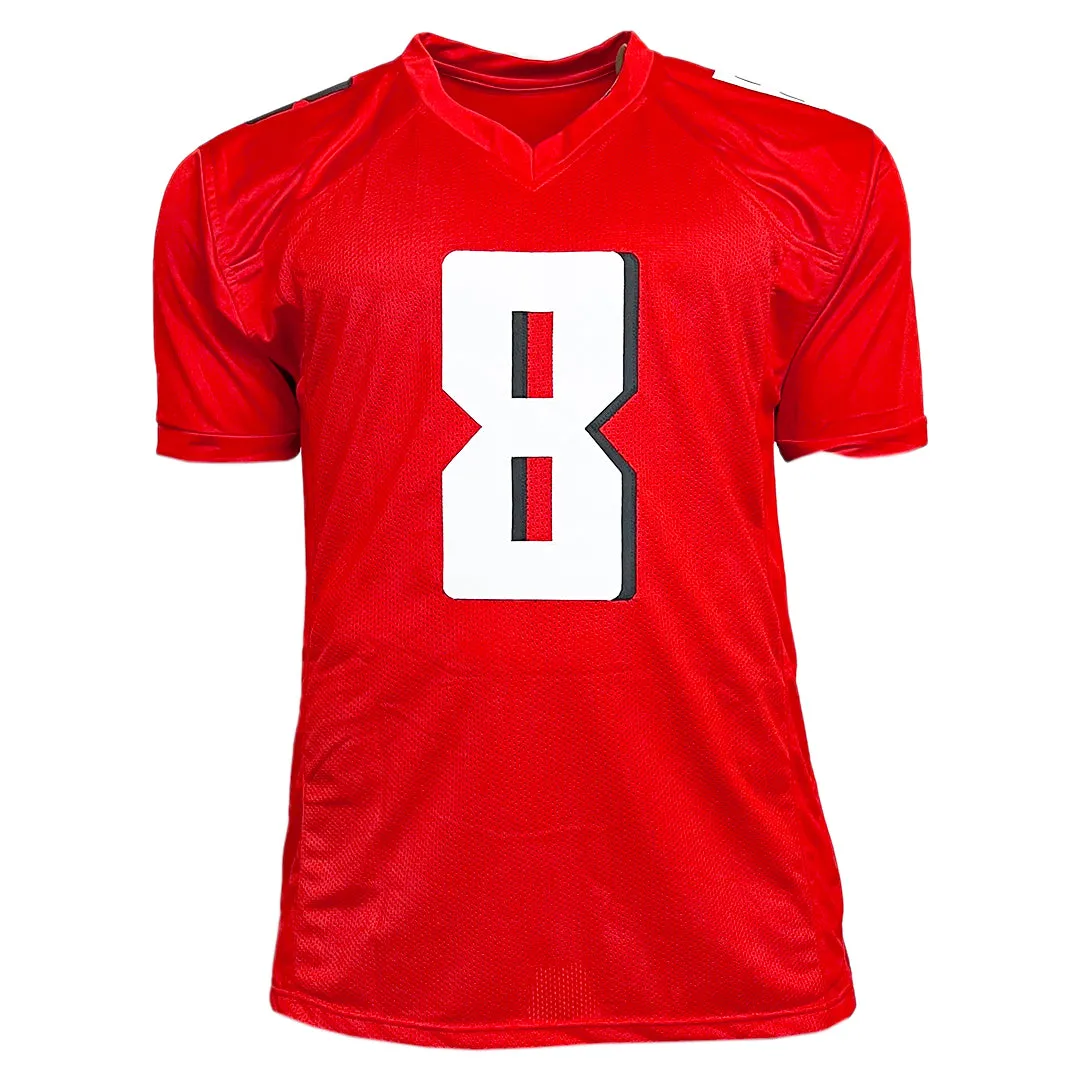 Kyle Pitts Signed Atlanta Red Football Jersey (Beckett)