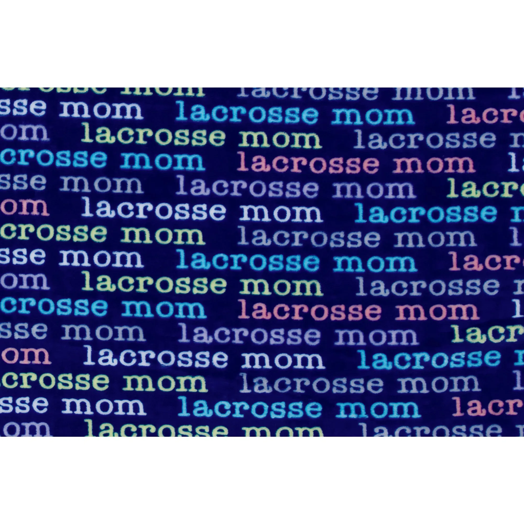 Lacrosse Mom 60" x 50" Royal Plush Blanket